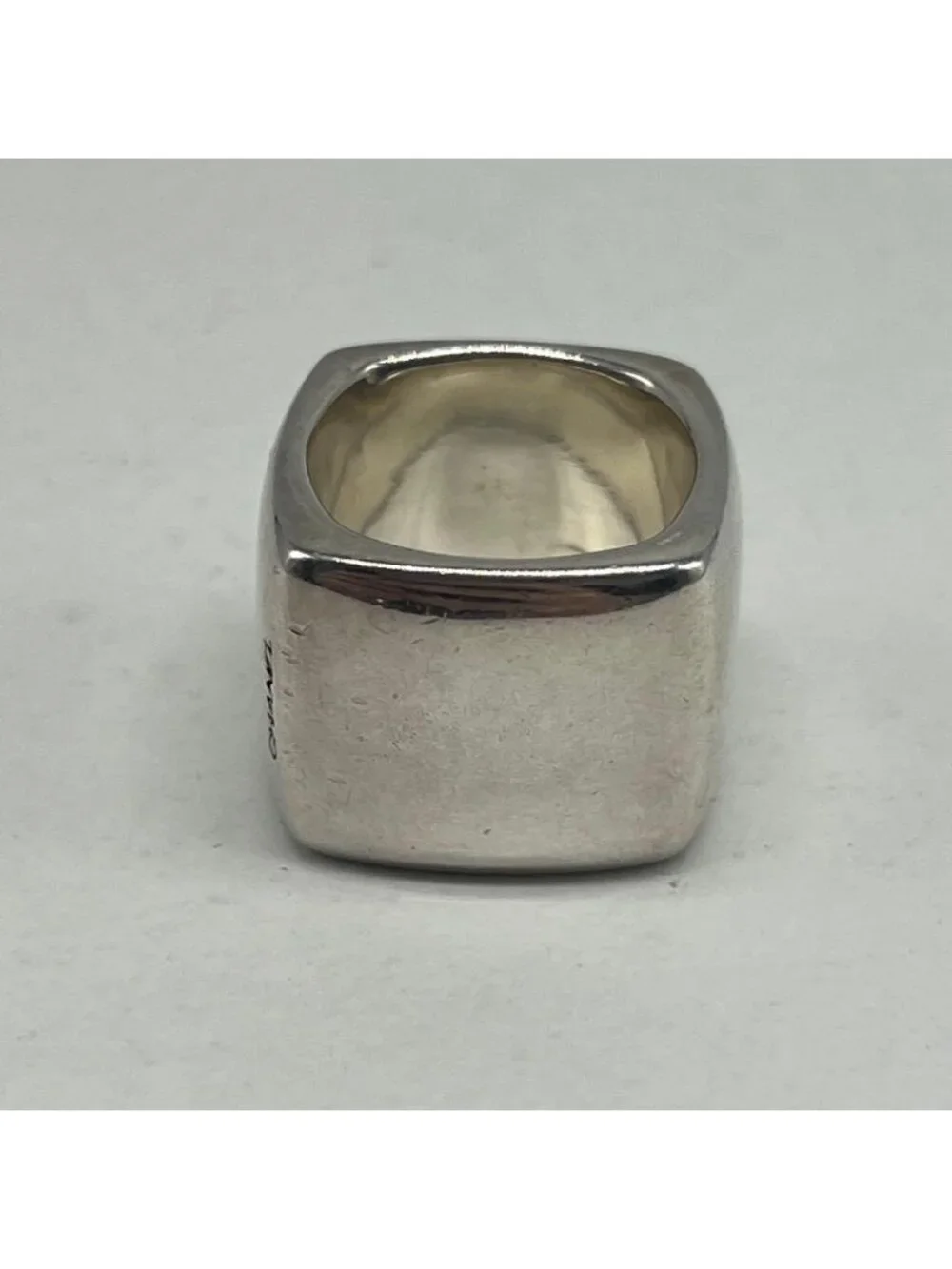 Chanel Wide Logo Square Ring